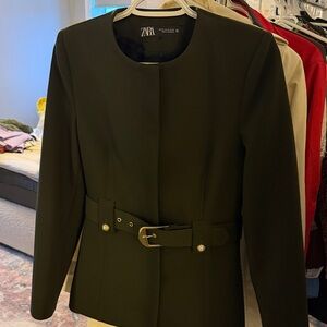 Zara Women's belted blazer